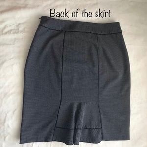 White House Black Market Black with White Dots Skirt size 6